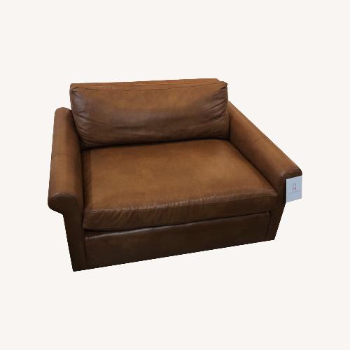 Used Arhaus Leather Kipton Chair & A Half for sale on AptDeco