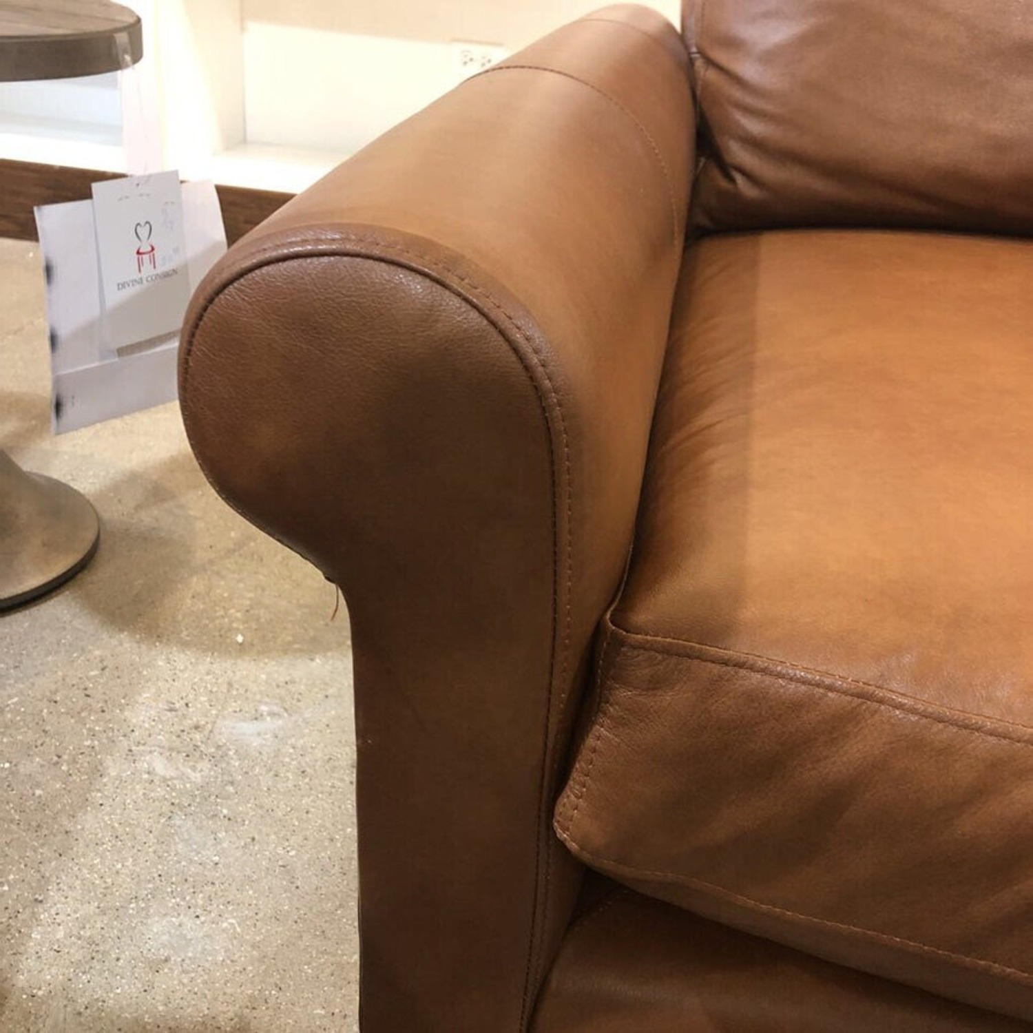 Arhaus Leather Kipton Chair & A Half - image-5