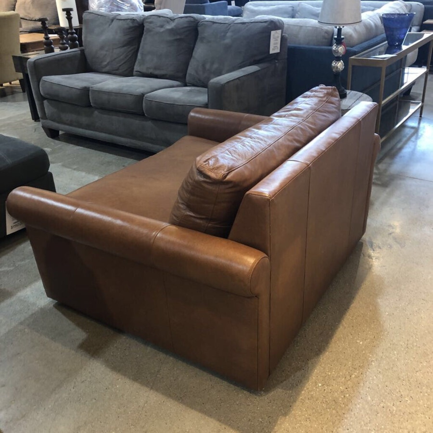 Arhaus Leather Kipton Chair & A Half - image-3