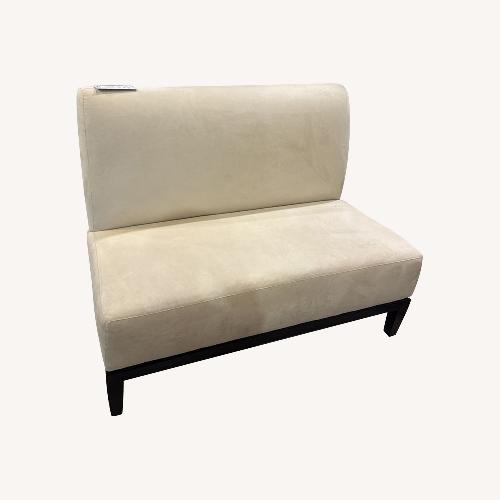 Used Vanguard Furniture Upholstered High Back Bench for sale on AptDeco