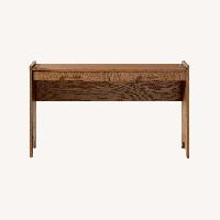 CB2 Canyon 51" Oak Wood Storage Desk