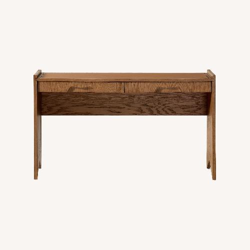 Used CB2 Canyon 51" Oak Wood Storage Desk for sale on AptDeco