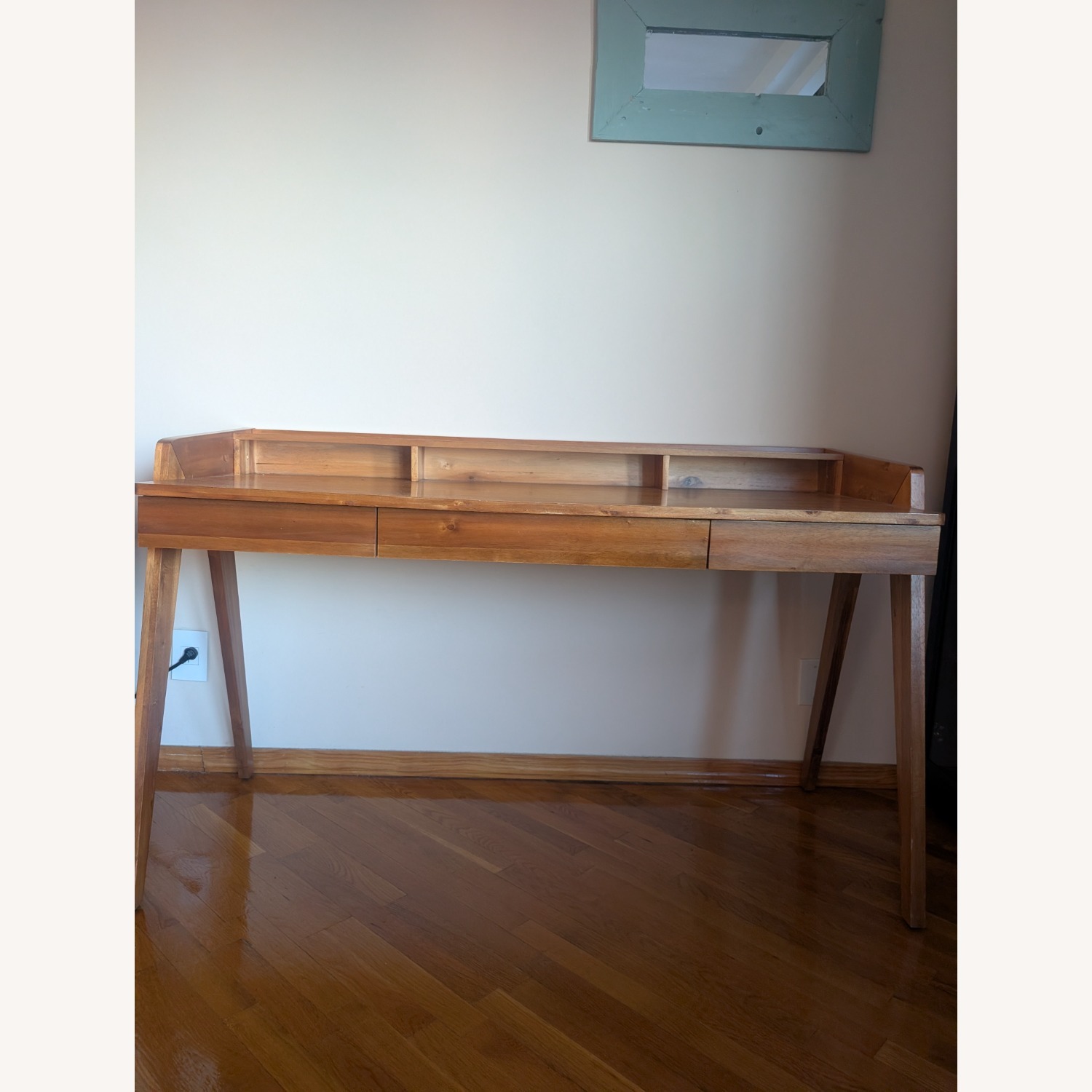 CB2 Canyon 51" Oak Wood Storage Desk - image-3