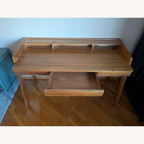 Used CB2 Canyon 51" Oak Wood Storage Desk for sale on AptDeco