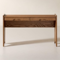CB2 Canyon 51" Oak Wood Storage Desk