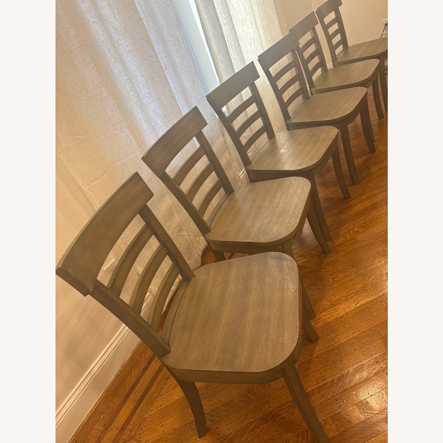 Williams Sonoma Liam Light Gray Dining Chairs - image-1