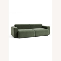 Hay Mags Green Velvet 2 Seater Sofa