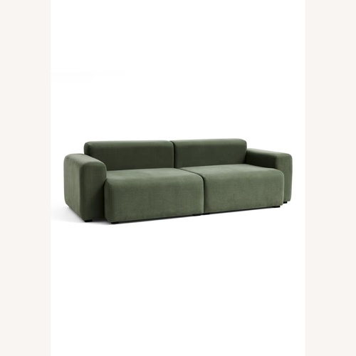Used Hay Mags Green Velvet 2 Seater Sofa for sale on AptDeco