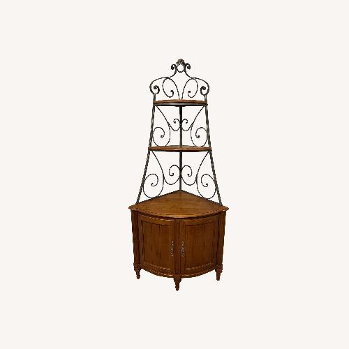 Used Ethan Allen Legacy Corner Bakers Rack  for sale on AptDeco