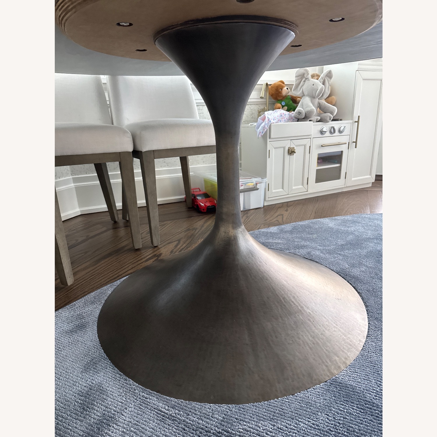 Restoration Hardware Aero Stone Dining Table - image-4