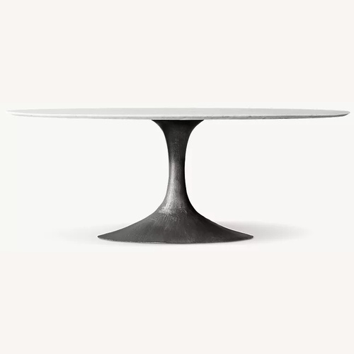 Used Restoration Hardware Aero Stone Dining Table for sale on AptDeco
