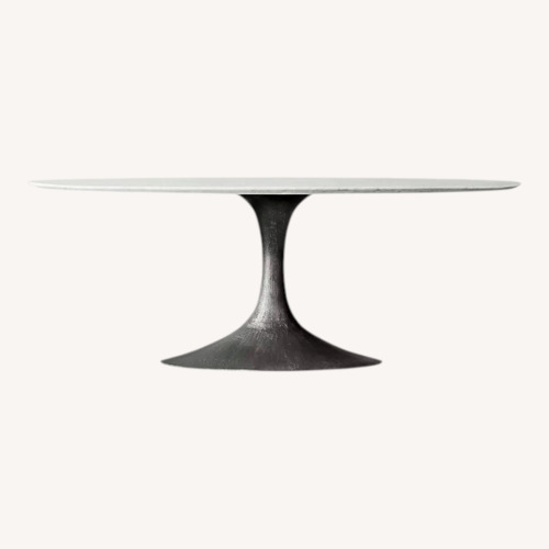 Used Restoration Hardware Aero Stone Dining Table for sale on AptDeco