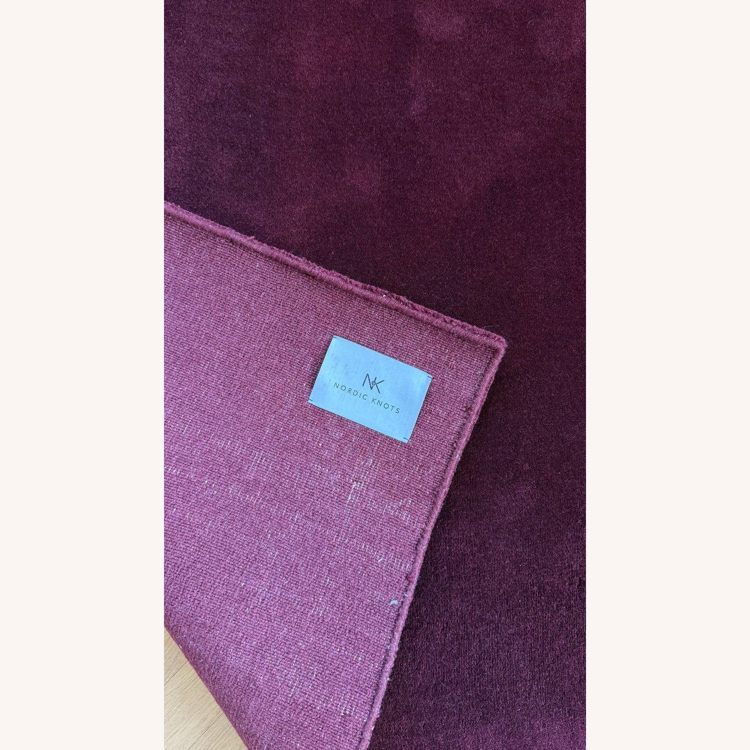 Nordic Knots Grand Deep Wine Rug  - image-2