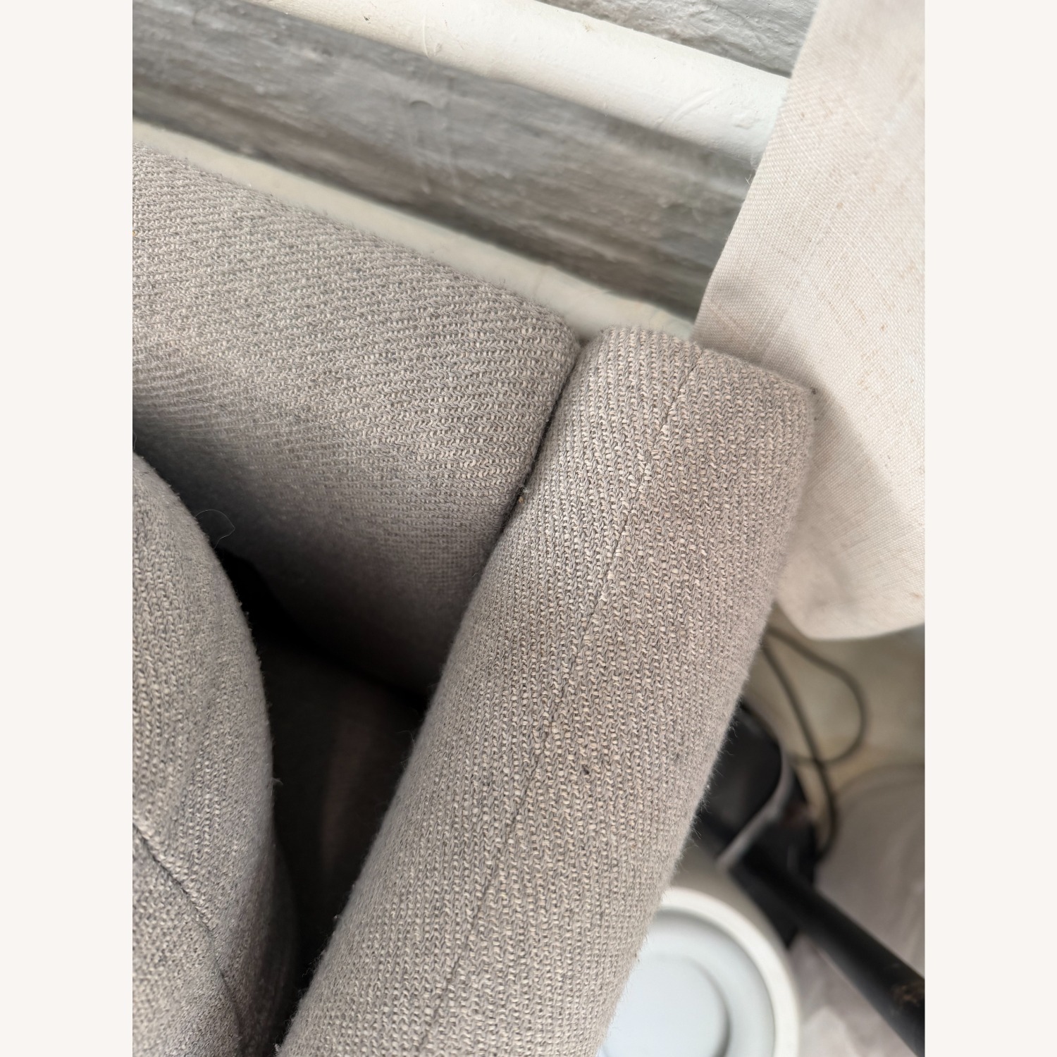 West Elm Auburn Light Gray Loveseat - image-3