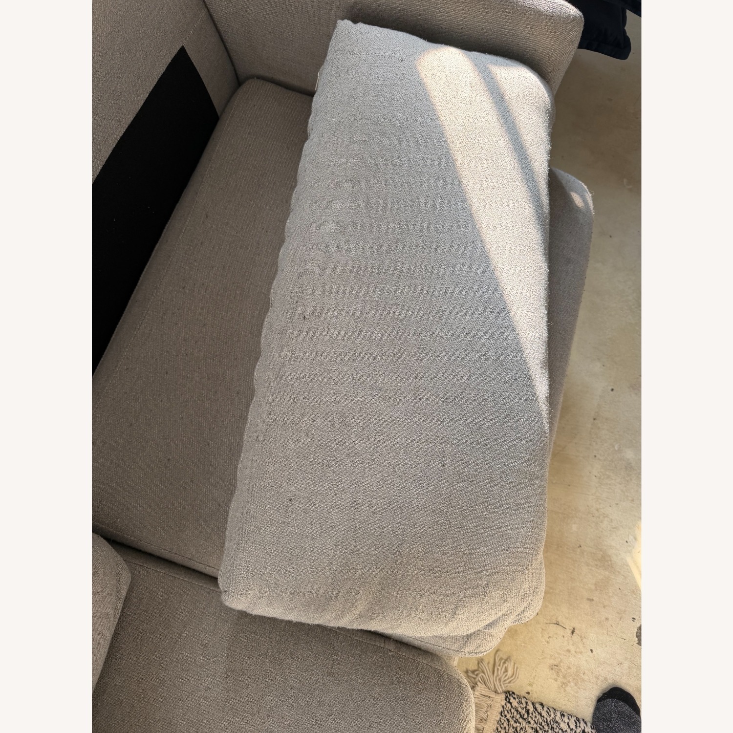 West Elm Auburn Light Gray Loveseat - image-4