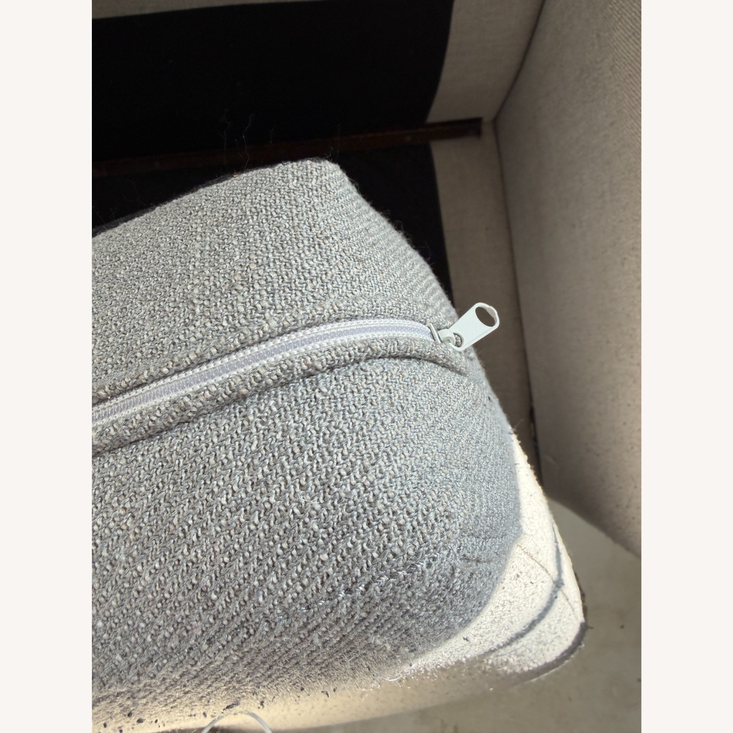 West Elm Auburn Light Gray Loveseat - image-6