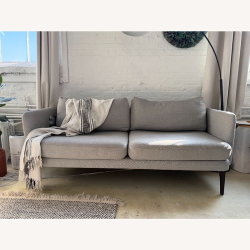Used West Elm Auburn Light Gray Loveseat for sale on AptDeco