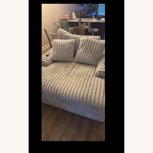 Used Ashley Furniture Stupendous Light Gray Chaise Lounge for sale on AptDeco