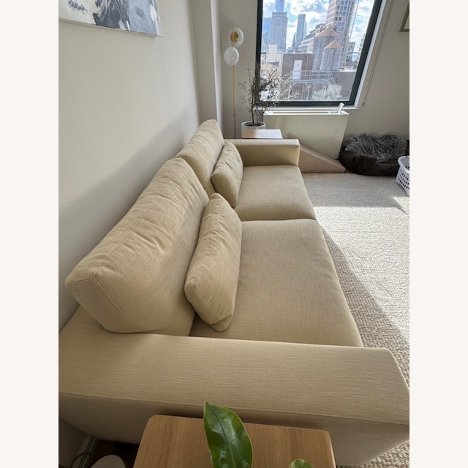 Restoration Hardware Lugano 8'  Sofa in Dune - image-6