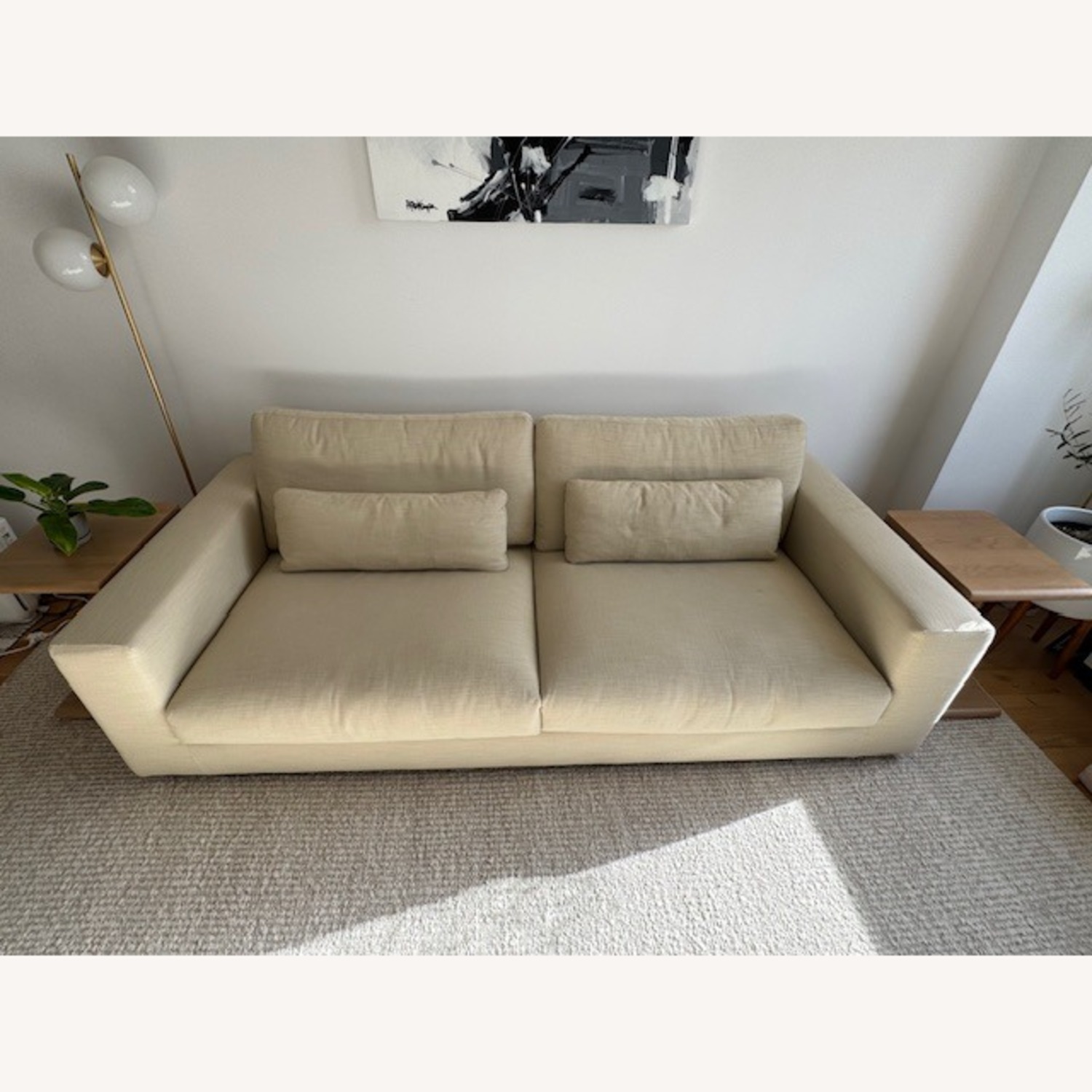Restoration Hardware Lugano 8'  Sofa in Dune - image-5