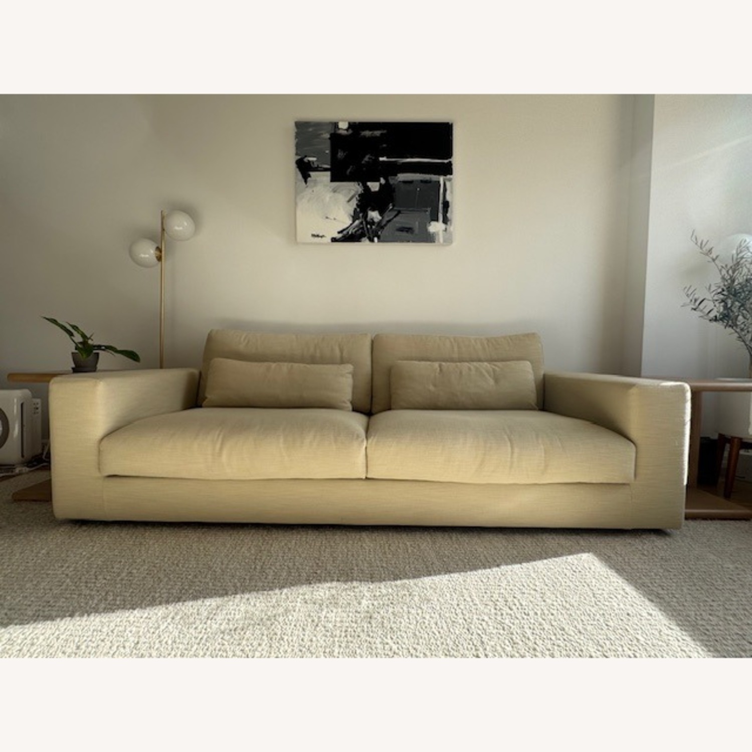Restoration Hardware Lugano 8'  Sofa in Dune - image-2