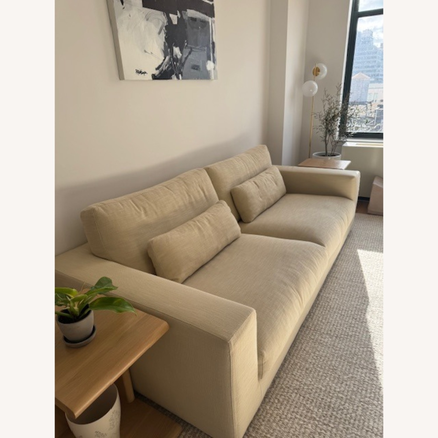 Restoration Hardware Lugano 8'  Sofa in Dune - image-1