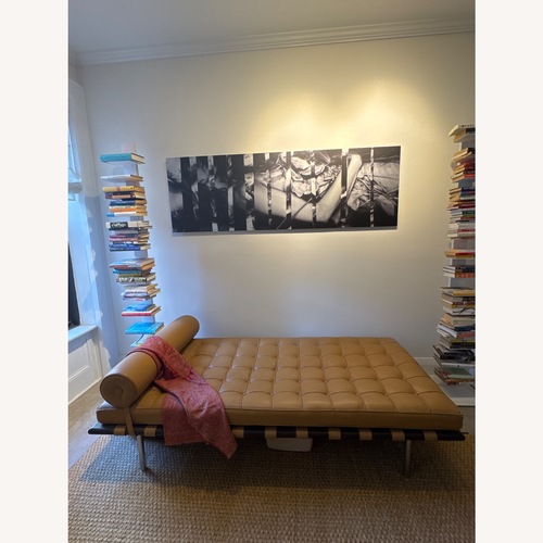 Used Design Within Reach Leather Chaise Lounge for sale on AptDeco