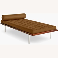 Design Within Reach Leather Chaise Lounge