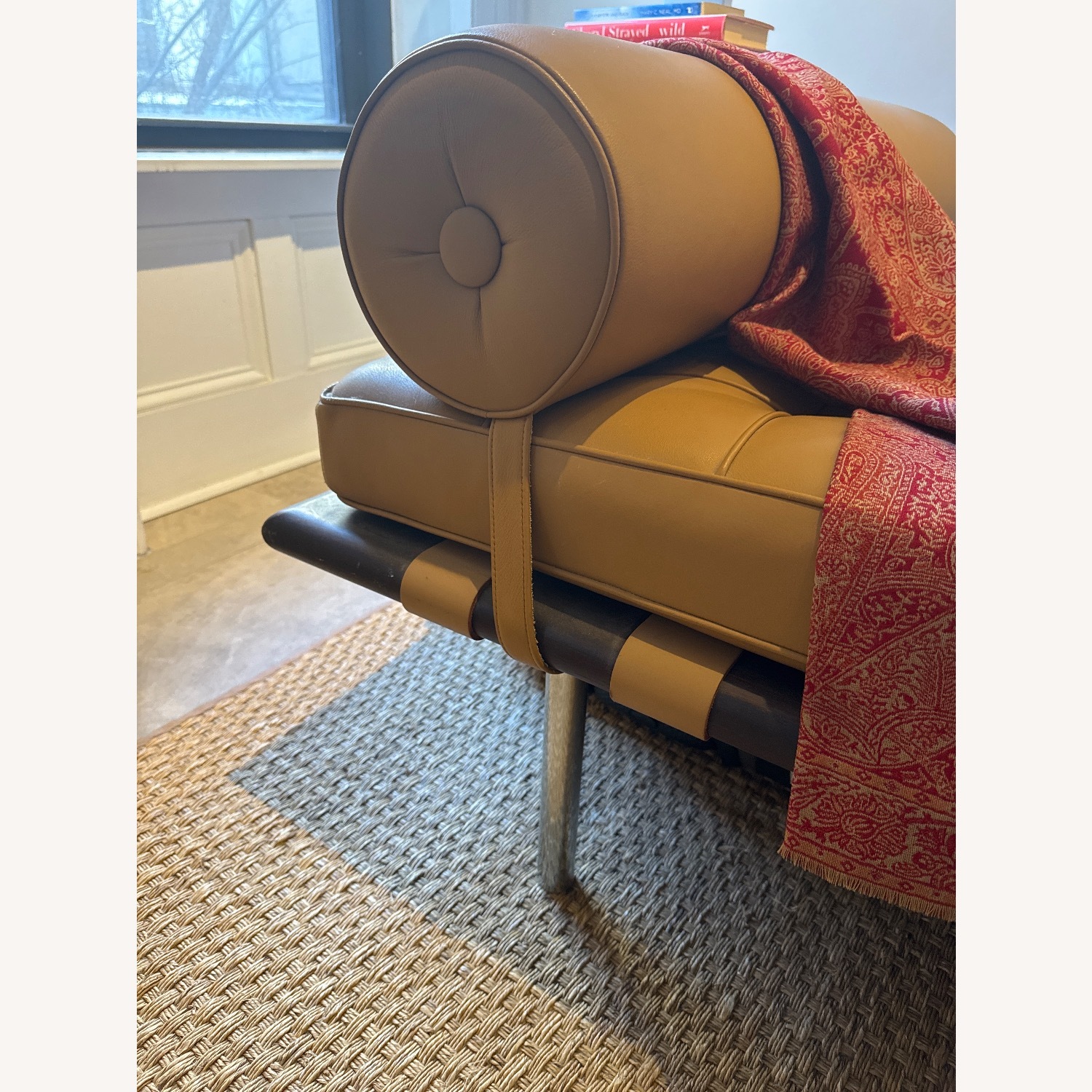 Design Within Reach Leather Chaise Lounge - image-3