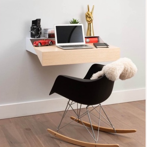 Used Orange22 Modern White Wood Desk for sale on AptDeco