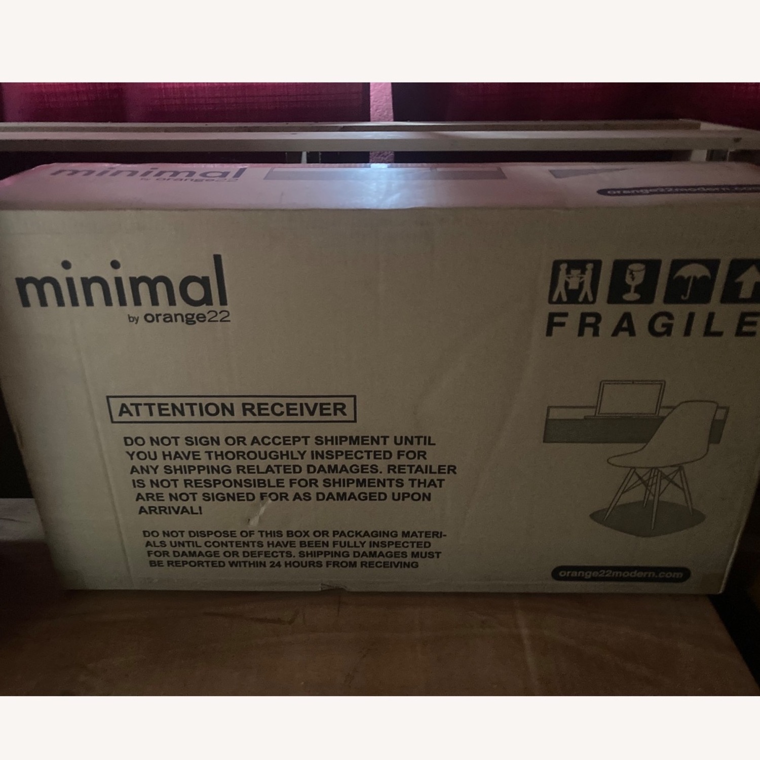 Orange22 Modern White Wood Desk - image-4