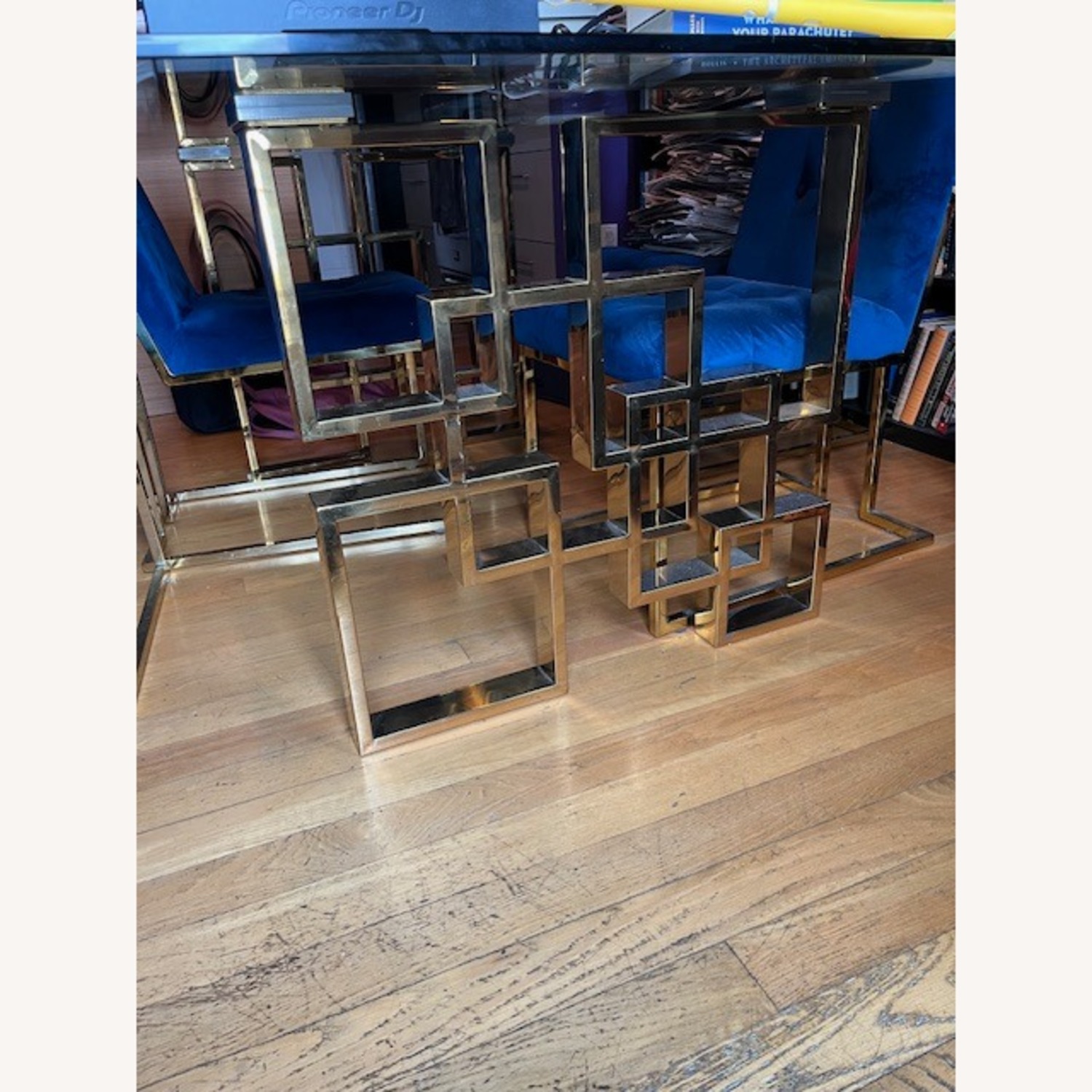 5 Piece Glass Dining Set (Table + 4 Chairs) - image-6