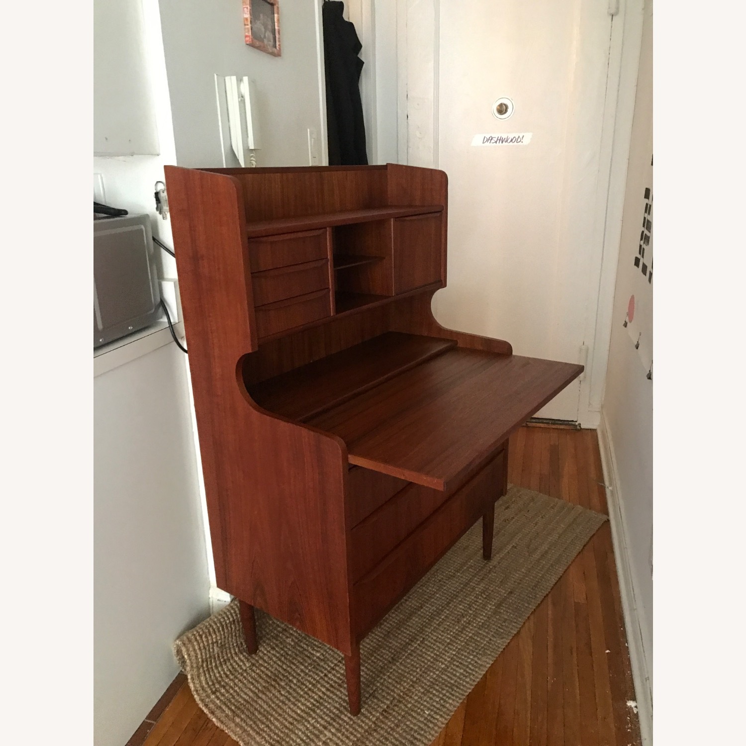MCM Teak Secretary Desk - image-3