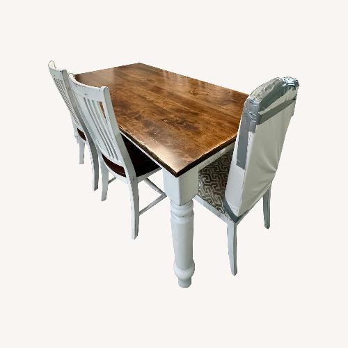 Used Dark Brown Wood Dining Table for sale on AptDeco