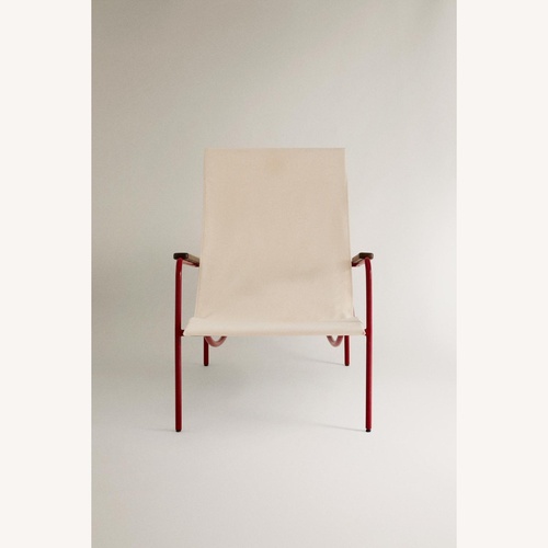 Used Zara Home Natural Fabric Accent Chairs for sale on AptDeco