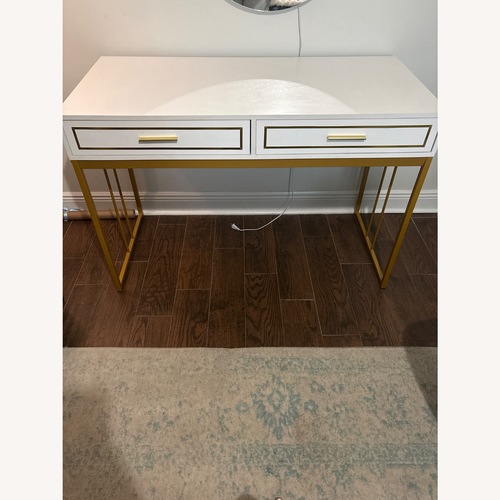 Used Wayfair White Wood Desk for sale on AptDeco