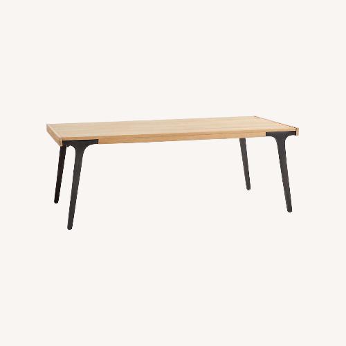 Used Crate & Barrel Lakin White Oak Dining Table for sale on AptDeco