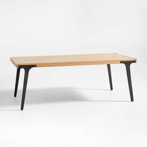 Used Crate & Barrel Lakin White Oak Dining Table  for sale on AptDeco