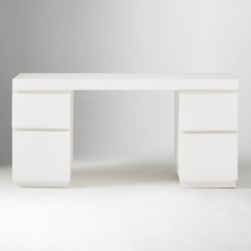 Used West Elm Parsons 2 File Cabinets Desk Set (62") for sale on AptDeco