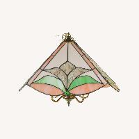 Vintage 1970s Tiffany Ceiling Lamp