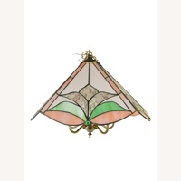 Vintage 1970s Tiffany Ceiling Lamp