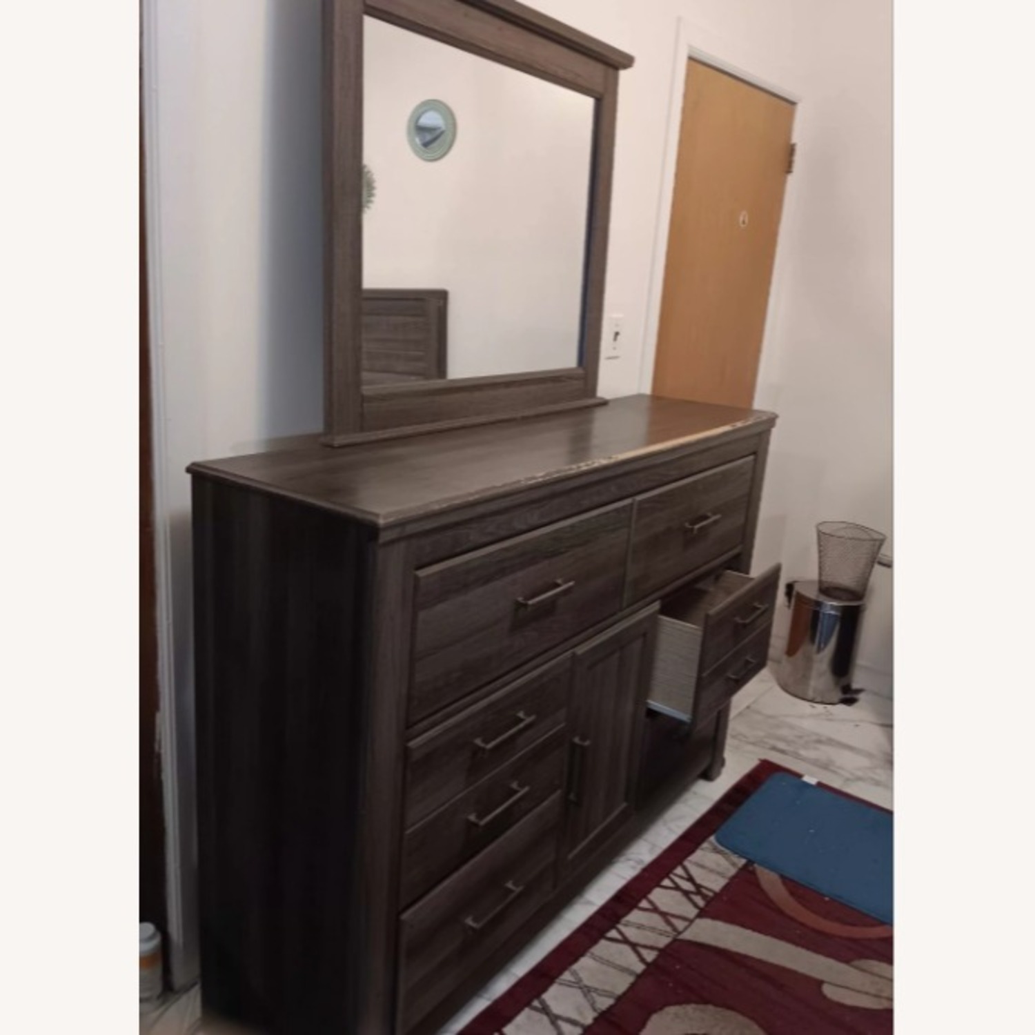 Ashley Furniture Dark Brown Wood Dresser - image-2