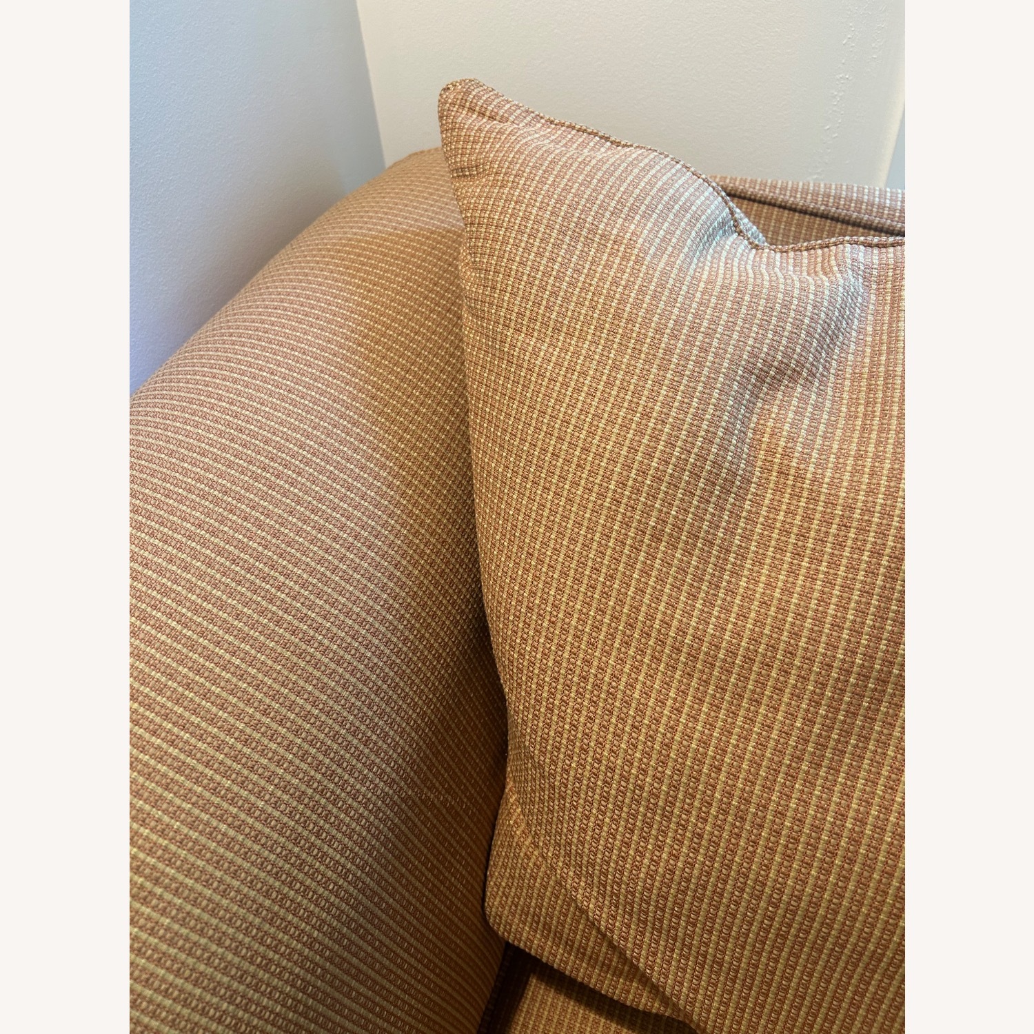 Rowe Furniture Orange Fabric Chair and a Half - image-5