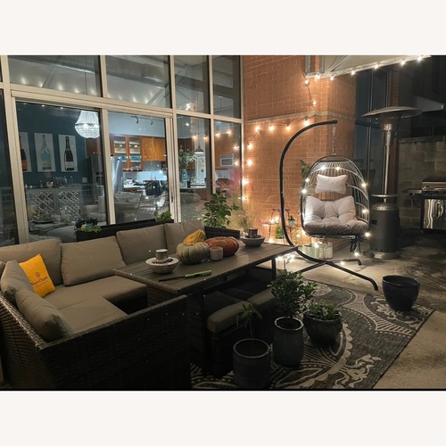 Used Light Gray Fabric Patio Furniture for sale on AptDeco