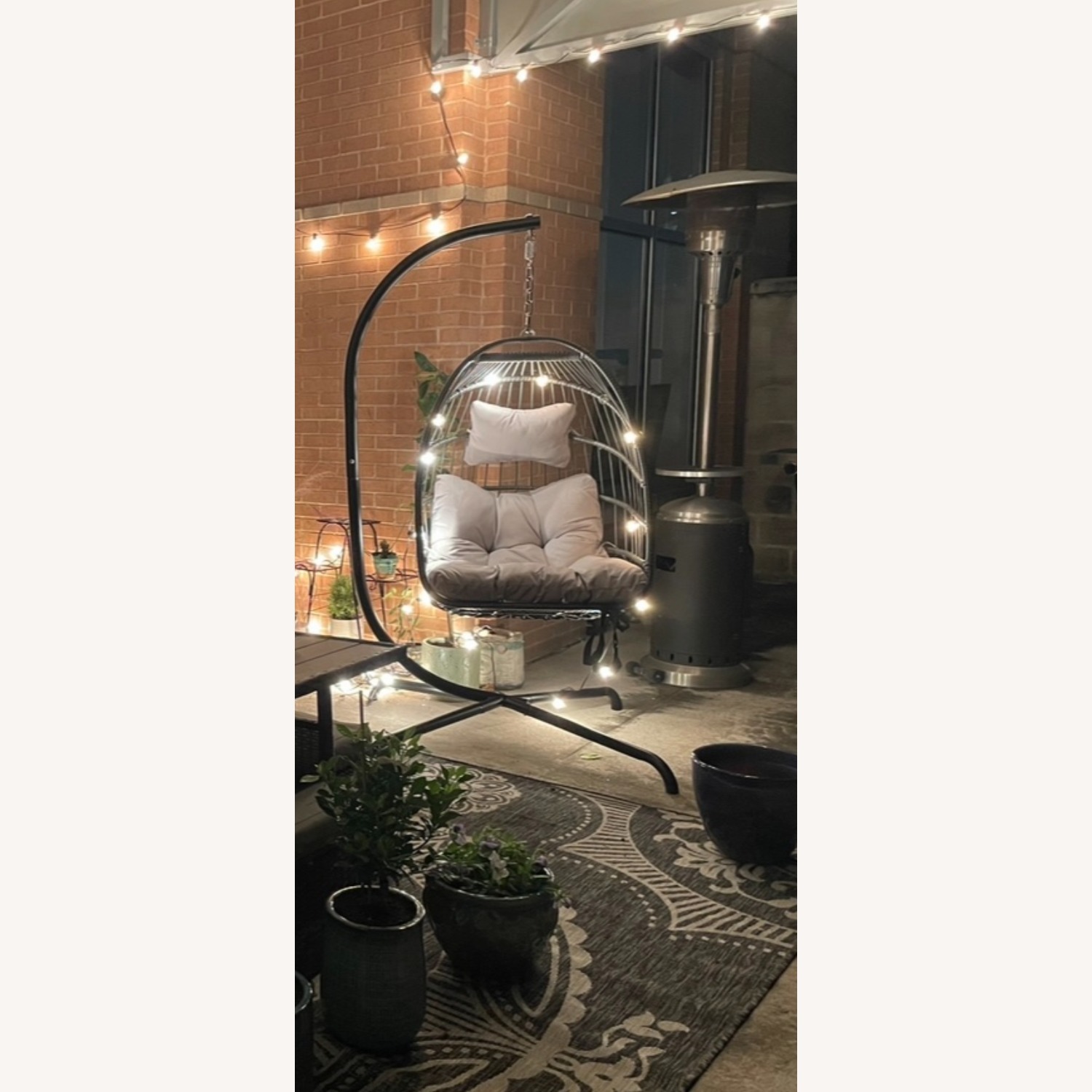 Light Gray Fabric Patio Furniture - image-1