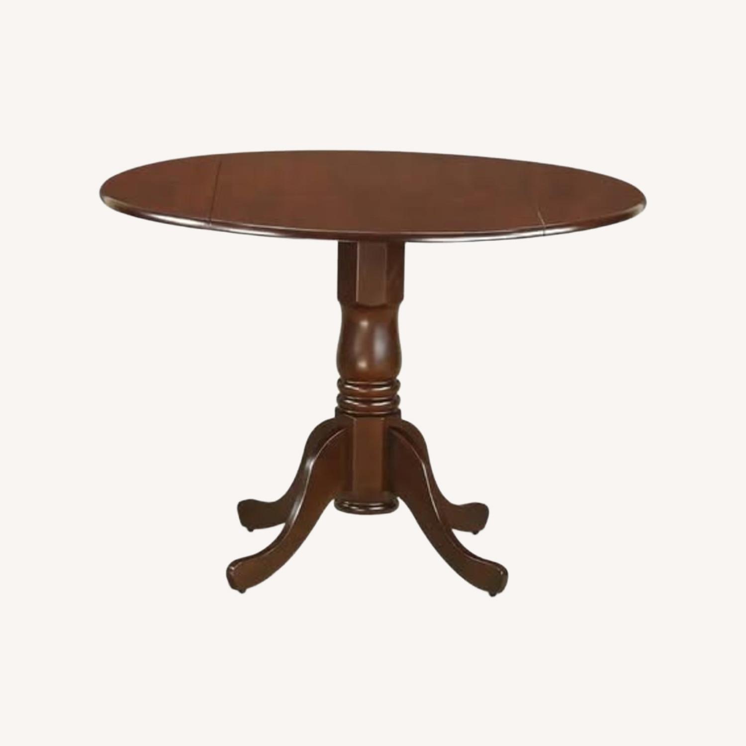 Amazon Dark Brown Wood -Round Dining Table - image-0