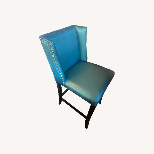 Used Blue Fabric Stools for sale on AptDeco