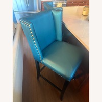 Blue Fabric Stools