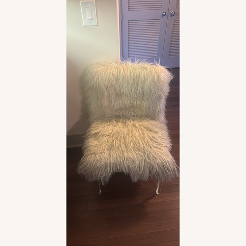 Used Sheep Fur Accent Chair  for sale on AptDeco