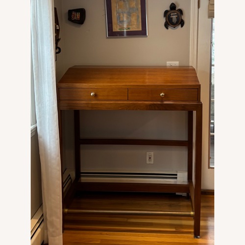 Used Natural Wood Standing Captain’s Desk for sale on AptDeco